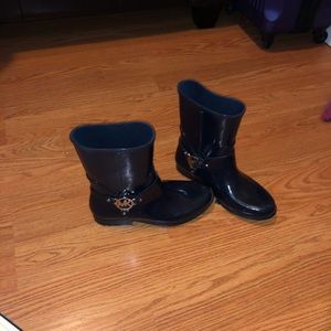 Black Michael Kors Rain Boots